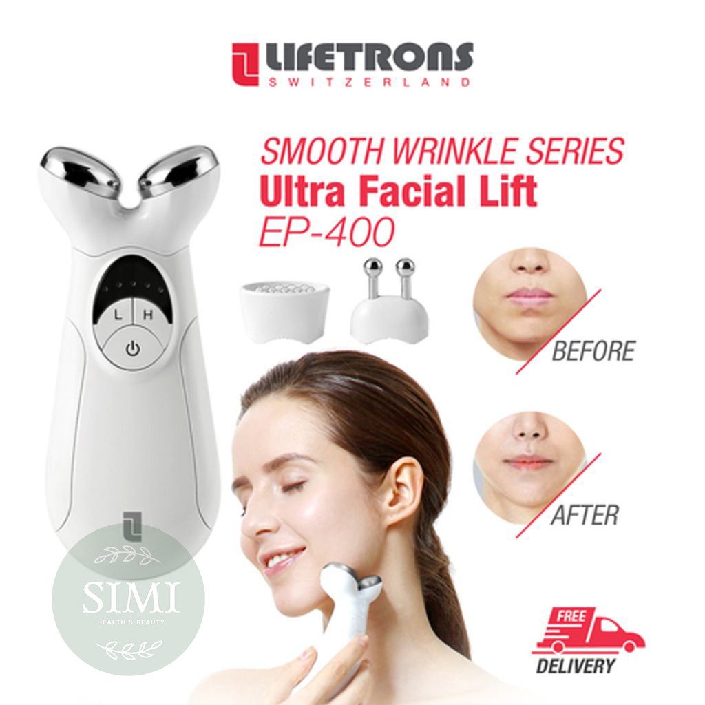 Máy nâng cơ mặt cầm tay Lifetrons EP 400 massage giảm nếp nhăn dưỡng trắng da mát xa trị liệu thâm quầng mắt matxa SIMI