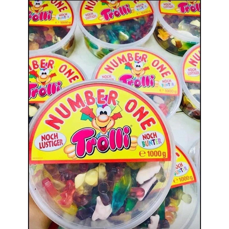 KẸO DẺO TROLLI NUMBER ONE ĐỨC HỘP 1KG DATE 2022