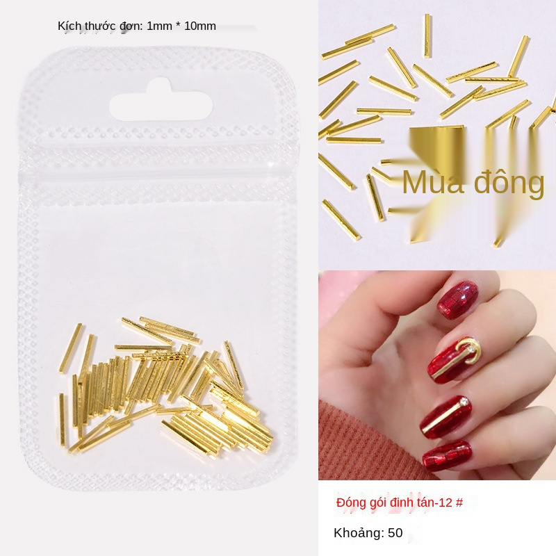 Hộp Phụ Kiện Kim Loại Đính Trang Trí Móng Tay Chuyên Dụng