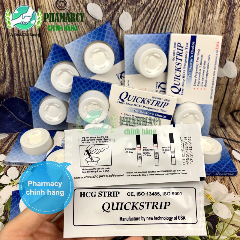 Que test thử thai kết quả siêu nhanh chính xác Quickstrip công nghệ USA [GIẤU TÊN KHI GIAO HÀNG]