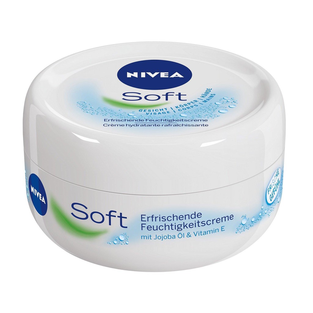 Kem dưỡng ẩm Nivea Soft nội địa Đức 200ml và 375ml