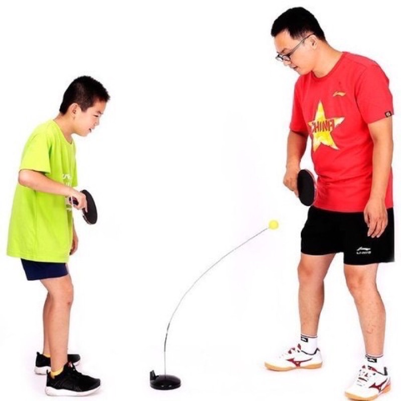 Sét bóng bàn luyện phản xạ cho bé ( tay vợt gỗ)