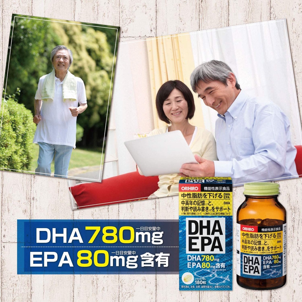 Viên uống bổ não DHA EPA Orihiro (180 viên)