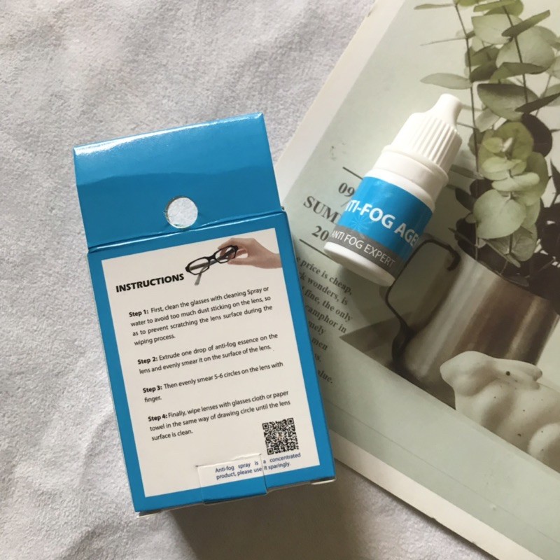 Dung dịch anti - fog lau kính mắt, 100% chống Mờ Kính, Chống mờ hơi thở, tiện dụng khi đeo khẩu trang [Siêu rẻ] | BigBuy360 - bigbuy360.vn
