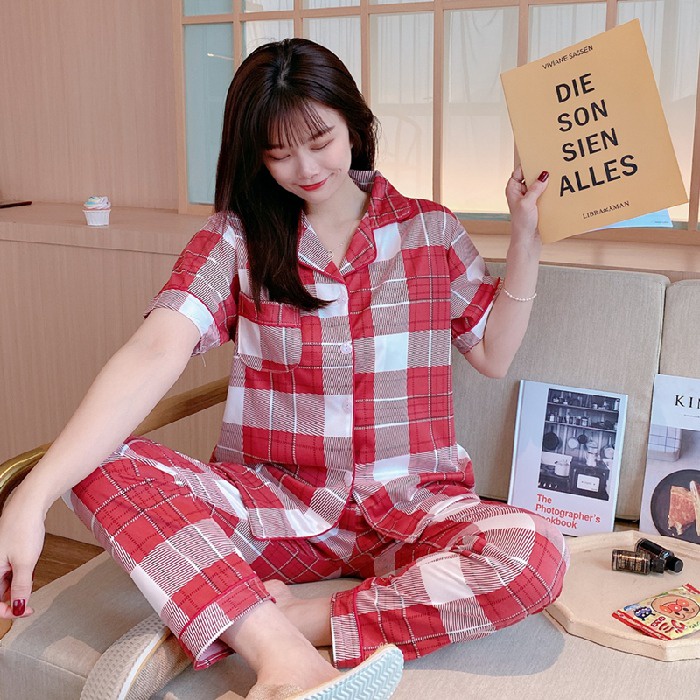 Bộ Đồ Ngủ Tay Ngắn Bằng Cotton Họa Tiết Da Báo Thời Trang Dành Cho Nữ