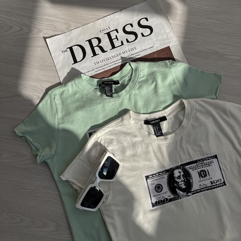 Áo thun mỹ in hình Dollar MIEU - JA08