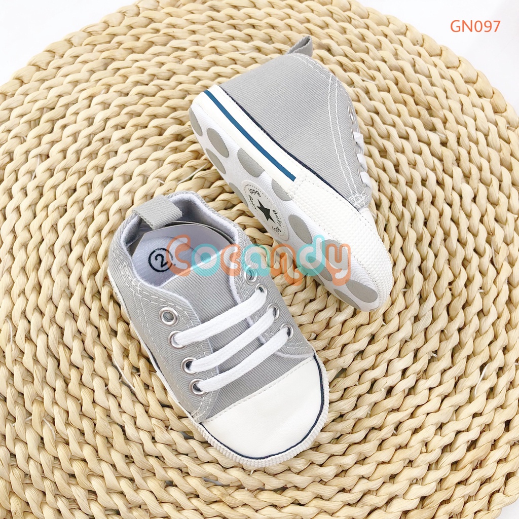Giày tập đi cho bé -giày thể thao bằng vải chống trượt cho bé trai, bé gái của COCANDY mã GN09