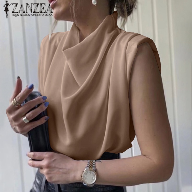 Áo yếm Zanzea không tay thời trang thanh lịch dành cho nữ