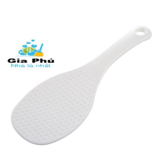 Muỗng múc cơm nhựa trắng cao cấp (mua tại ptptshop01)