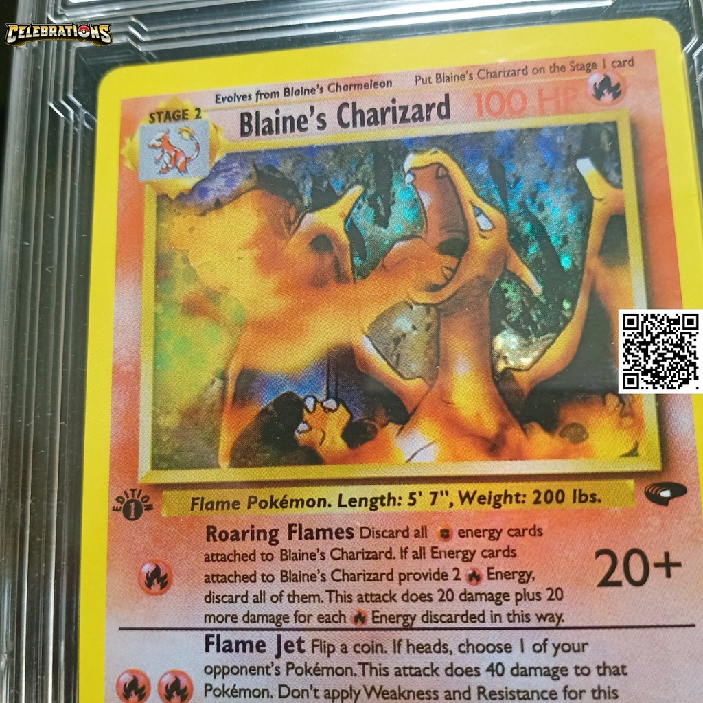 Bài Pokemon Game nitendo 1995 Blaine s Charizard 2 132 khủng long lửa tiến hóa cấp 3 1459 d7