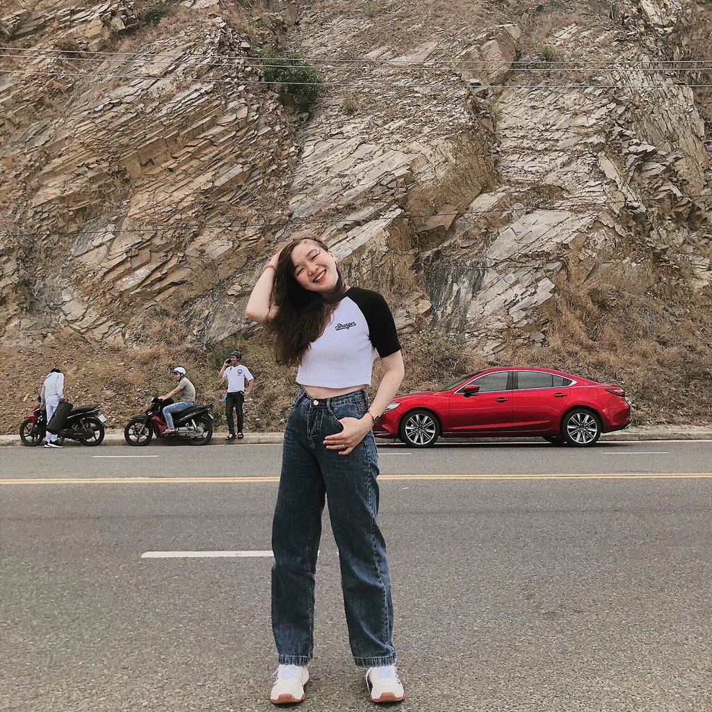 Áo Croptop Raglan thun gân nhiều màu