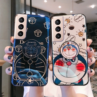 Ốp điện thoại Samsung Galaxy S21 S21 + S21Ultra 5G Vỏ họa tiết máy ảnh hoạt hình Doremon dễ thương Galaxy S21 plus Ultra 2021
