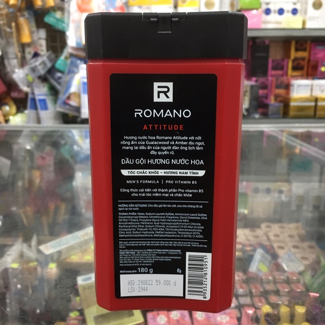 Dầu gội Romano Attitude chai 180g