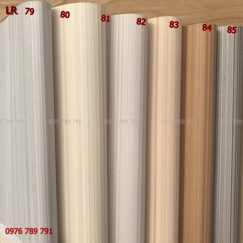 Giấy Dán Tường Trơn Sần Xước Vải Dọc Màu Nâu LR83 Lụa Không Keo Khổ 10m x 53 cm
