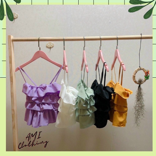 Áo croptop 2 Dây 4 Tầng loại 1