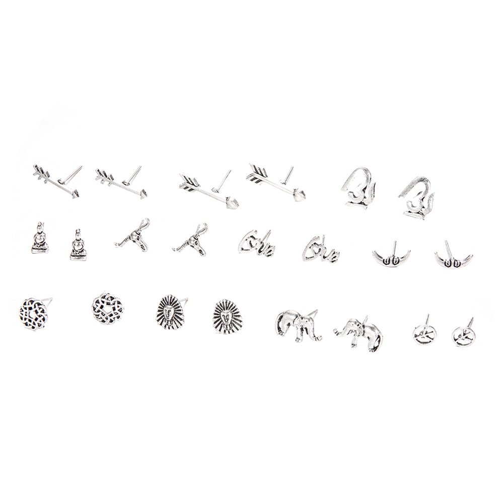 Set 11 Khuyên Tai Phong Cách Cổ Điển Cá Tính Dành Cho Nữ