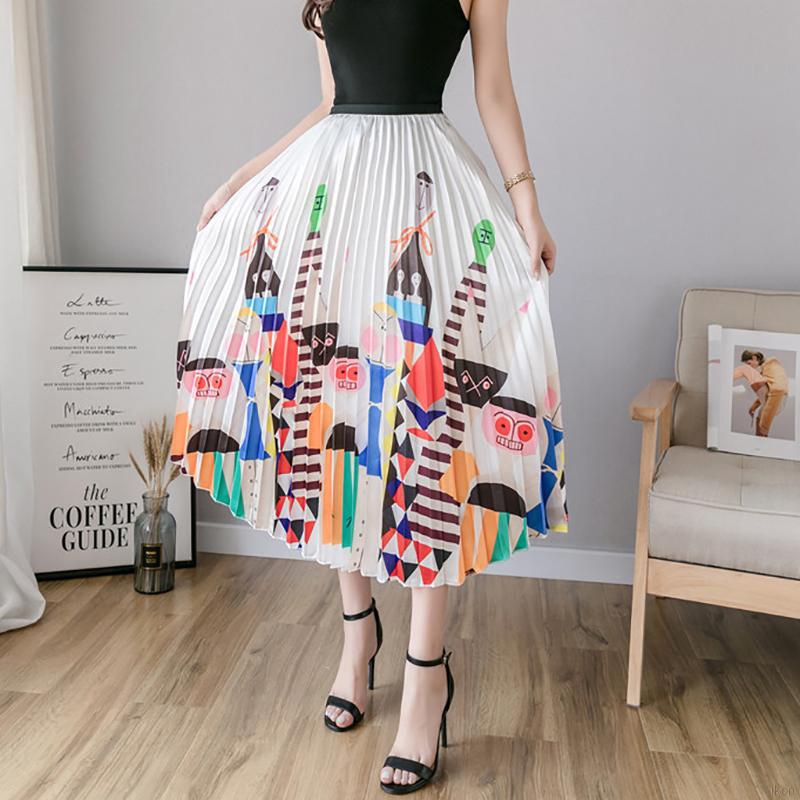 Chân váy chữ A lưng cao họa tiết hoạt hình đáng yêu | BigBuy360 - bigbuy360.vn