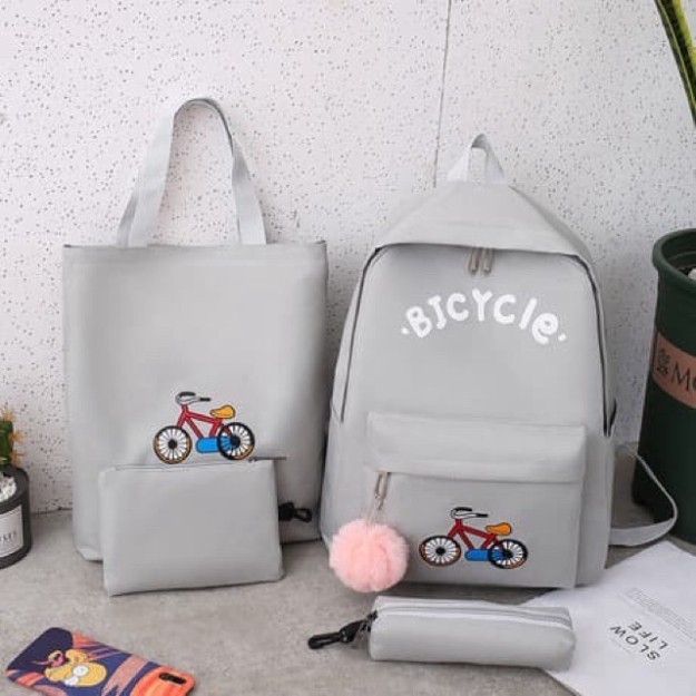 Set balo 4 món Chiếc Xe Đạp