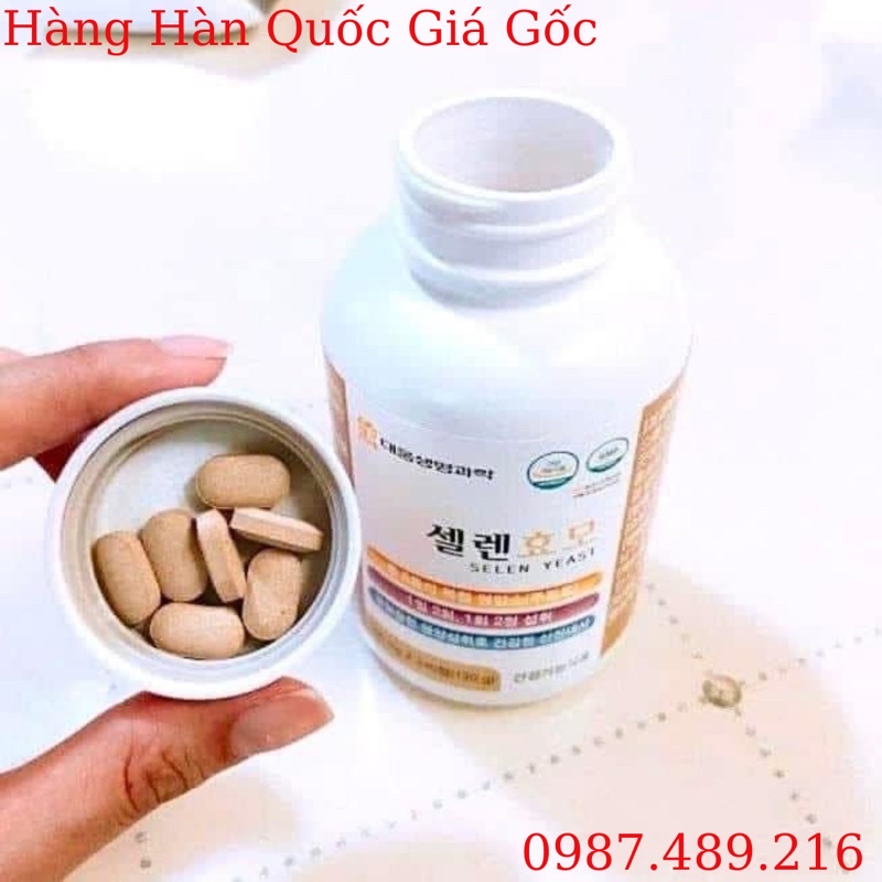 Viên Uống Tăng Cân D Selen Yeast Hàn Quốc, Hộp 2 Lọ * 240 Viên, Giúp Ăn Ngon, Khỏe Mạnh