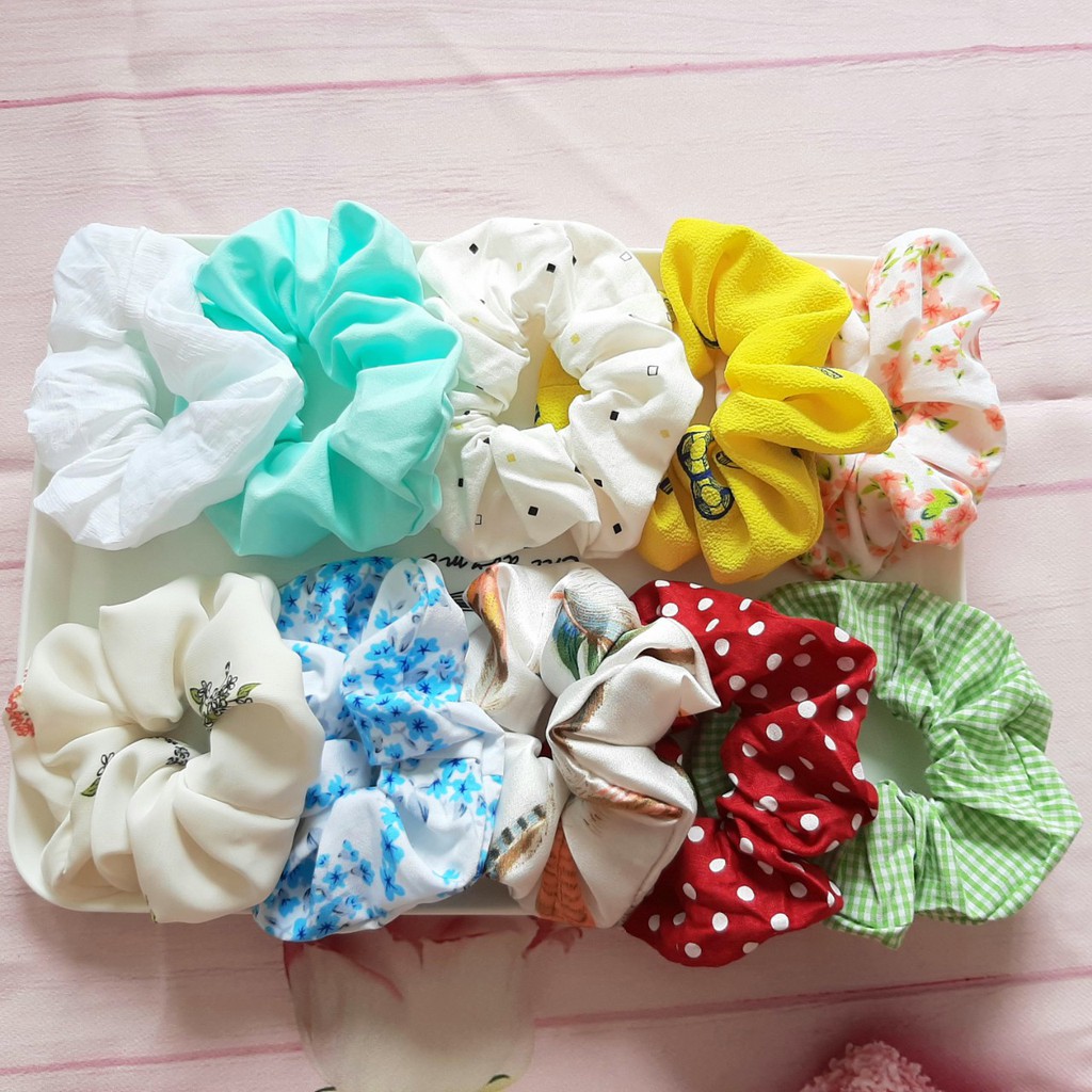 Sỉ 10 cột tóc Scrunchie