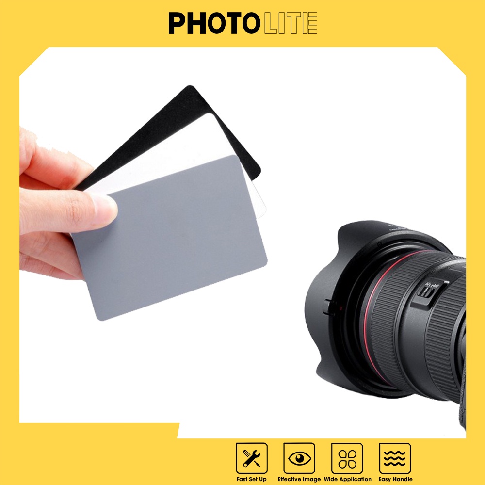 White balance card cân bằng trắng nhỏ gọn dễ dàng mang theo Photolite PA170 hỗ trợ cân bằng chỉnh màu nhanh hậu kì