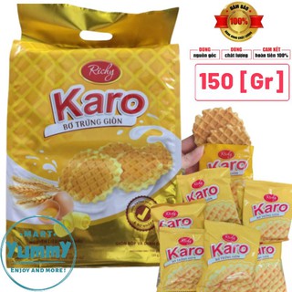 Bánh Karo Richy bơ trứng giòn 150 gram (10 cái), Bánh Karo Bơ Trứng Giòn.