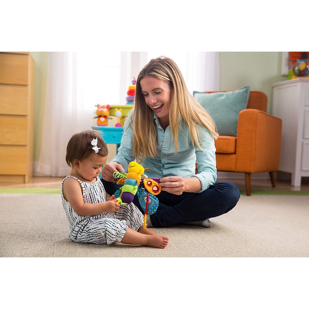 Đồ chơi thông minh phát triển đa giác quan đom đóm Fiddie thương hiệu Lamaze có nhạc âm thanh sột soạt vui tai