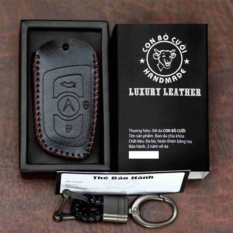 Bao da chìa khóa Ô tô Vinfast Lux A và Lux SA đời 2019-2020 Gia Anh mua bao da tặng móc khóa bảo hành 24 tháng