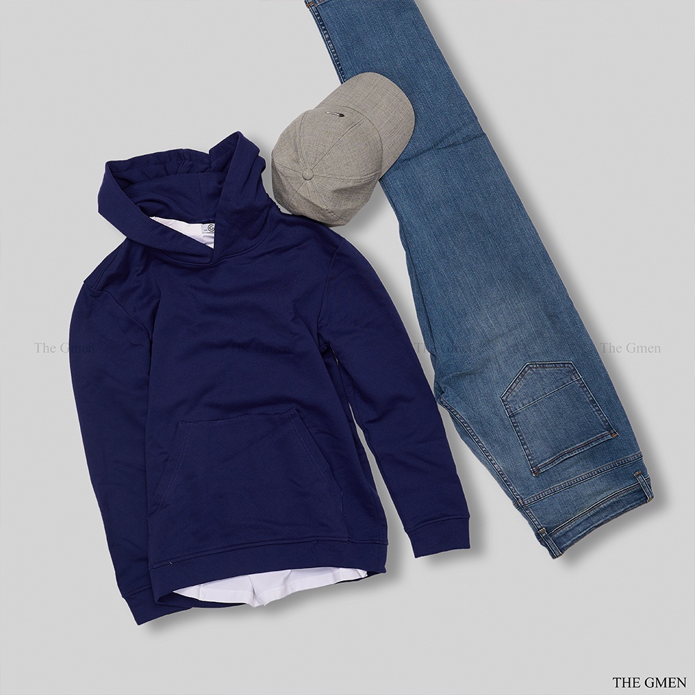 Áo Hoodie nam vải nỉ The GMEN có túi thiết kế tay gấu chất liệu da ấn tượng