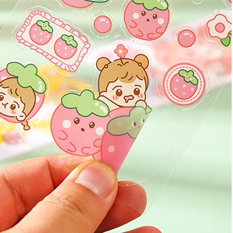 Miếng dán trang trí hình cô gái dễ thương chống thấm nước