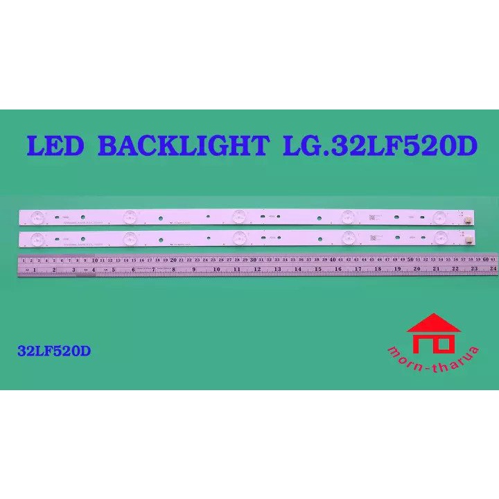 LG 32LF520D - Bộ 2 thanh 5 led 3v 588mm cho Tivi LG và các dòng tương tự