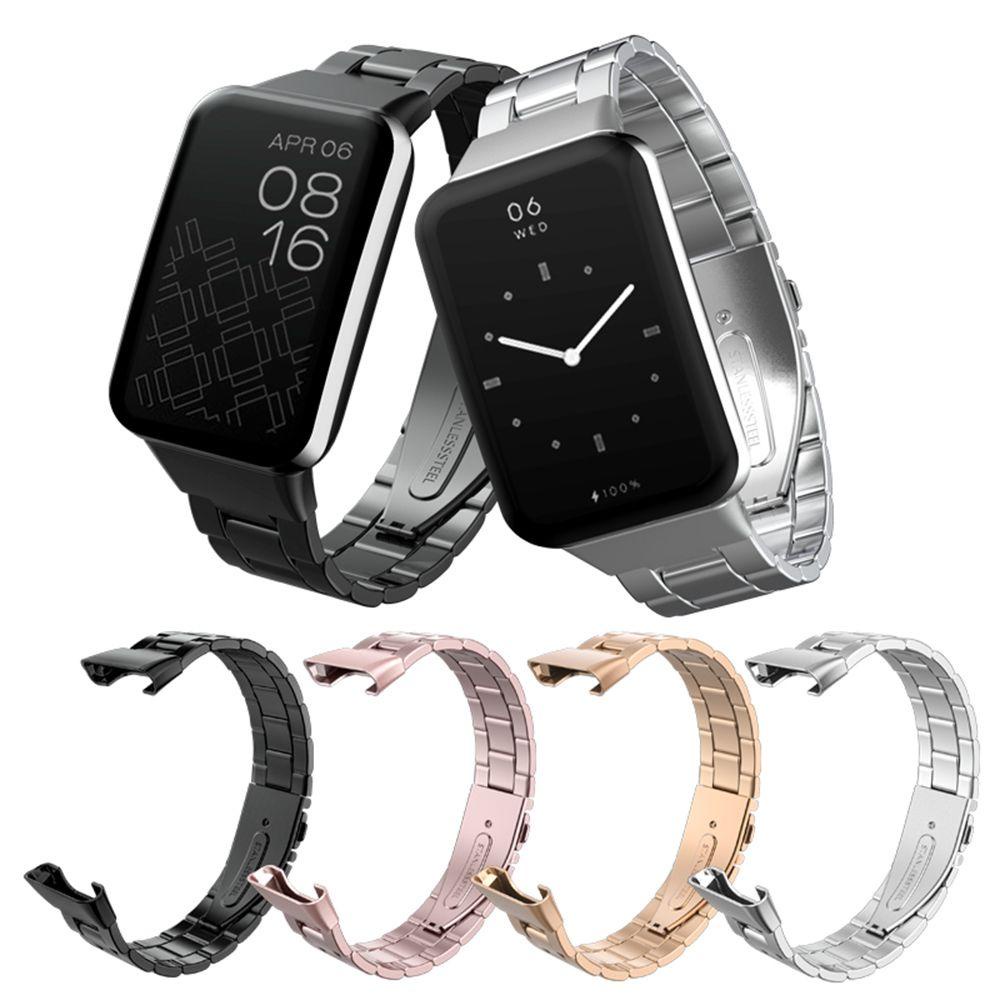 MYRONGVN Dây Đeo Inox Cho Đồng Hồ Thông Minh Xiaomi Band 7 Pro