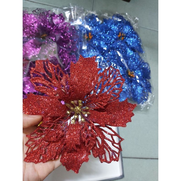Hoa trạng nguyên kim tuyến trang trí