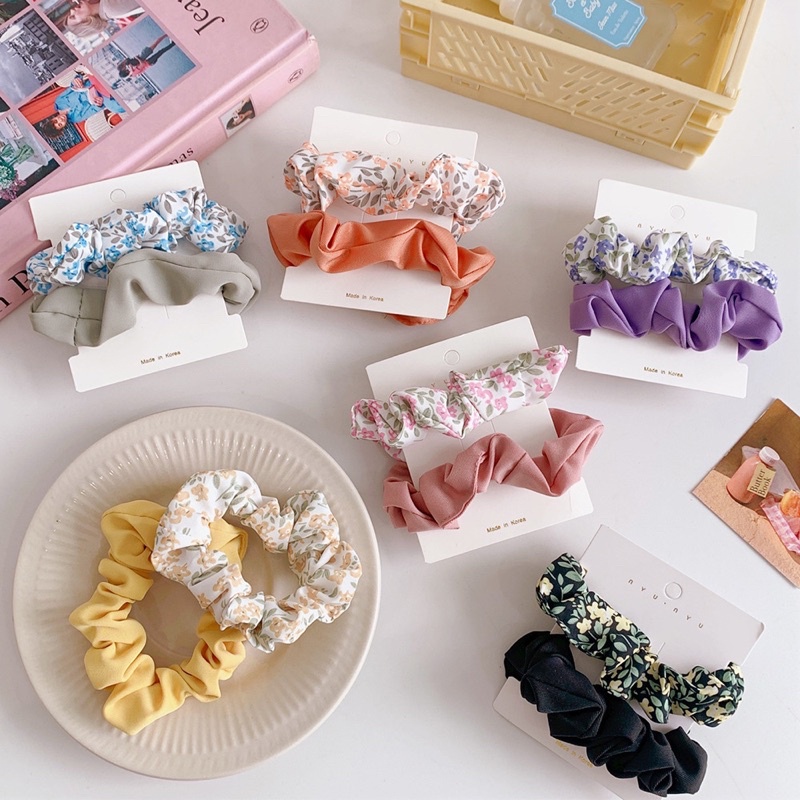 Dây buộc tóc loại nhỏ hoạ tiết xinh xắn cho nữ