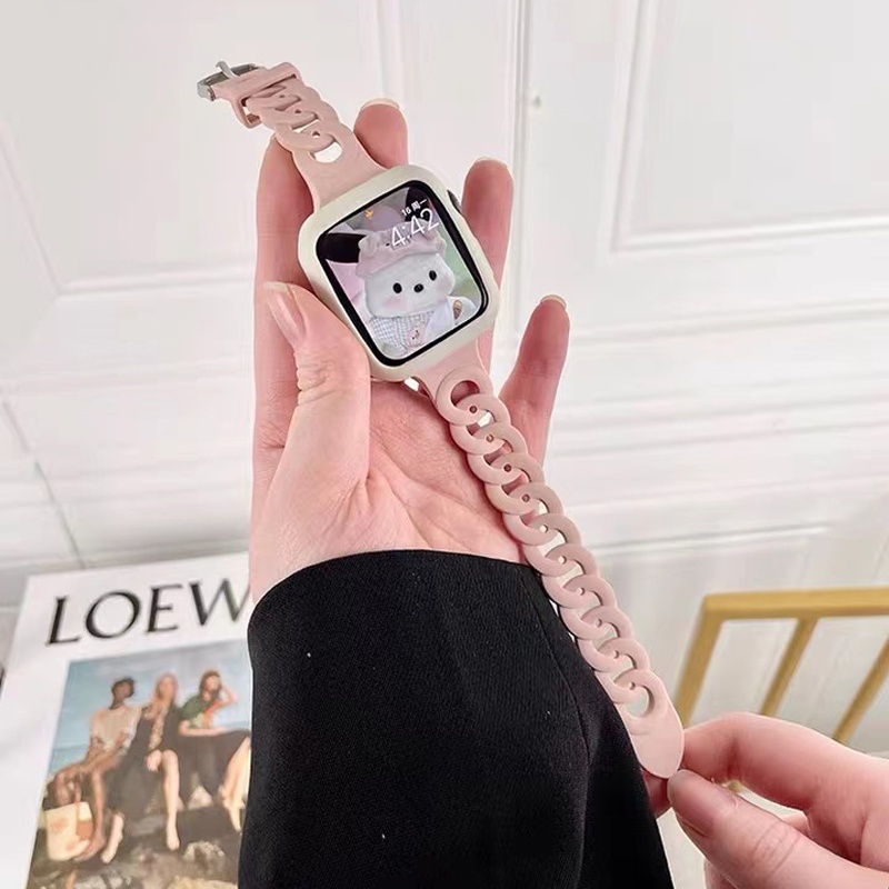 Dây Silicone Thay Thế Cho ĐồNg Hồ apple iWatch 44mm 45mm 41mm 40mm 38mm 42mm 6 5 3 SE 7