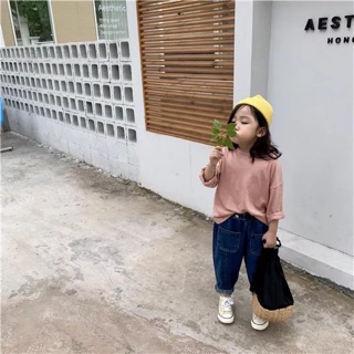 Áo thun trơn cho bé trai, bé gái