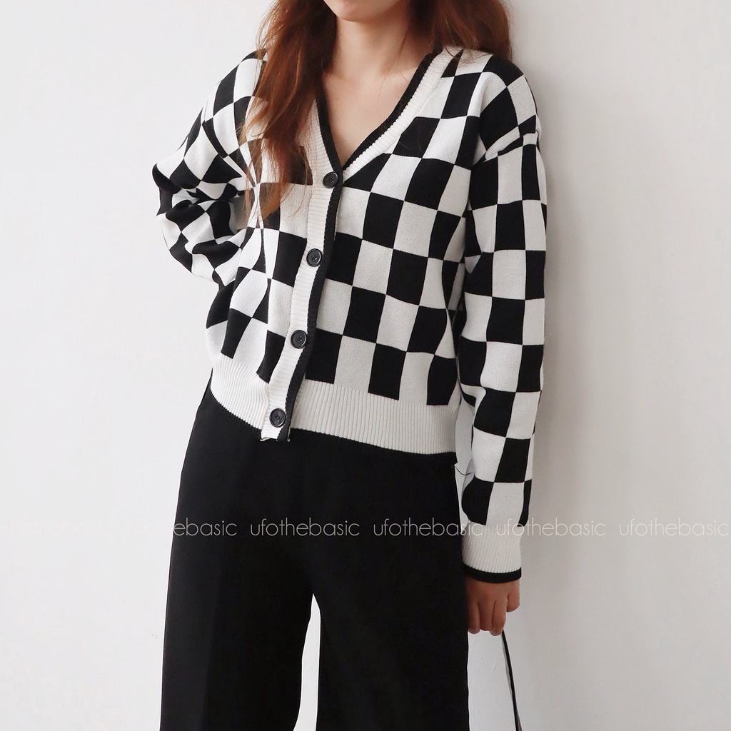 BST áo cardigan hạt gạo dày đẹp &quot;picked by ufo&quot;