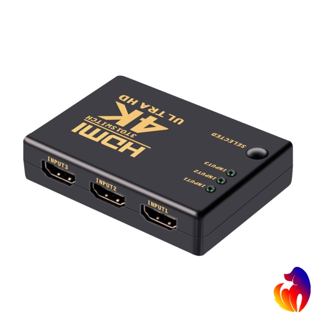 Đầu chuyển đổi HDMI 4Kx2K Ultra HD HDMI 3 cổng 4K*2K DVD HDTV Xbox PS3 PS4