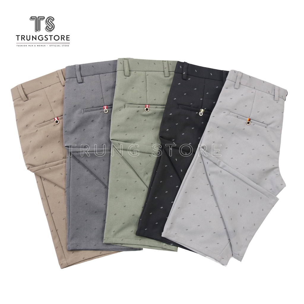 Quần Short ÂU MẪU CHỮ HOA 5 Màu Vải COTTON 2 CHIỀU Form Chuẩn Men Dáng Ôm Thời Trang