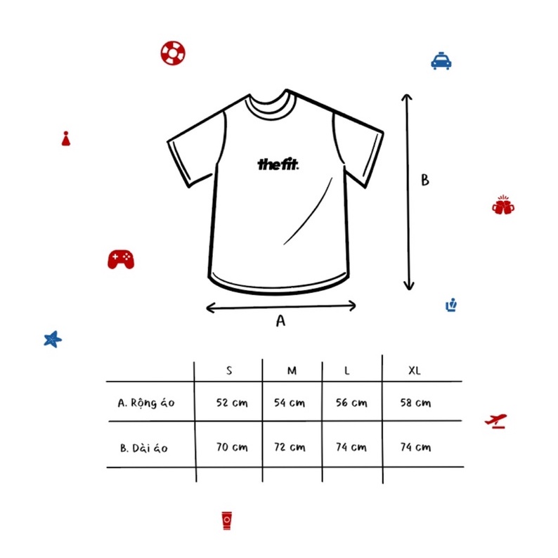 Áo thun UNISEX localbrand THE FIT EMBOSSED LOGO TEE, áo localbrand chính hãng in nổi, 100% cotton