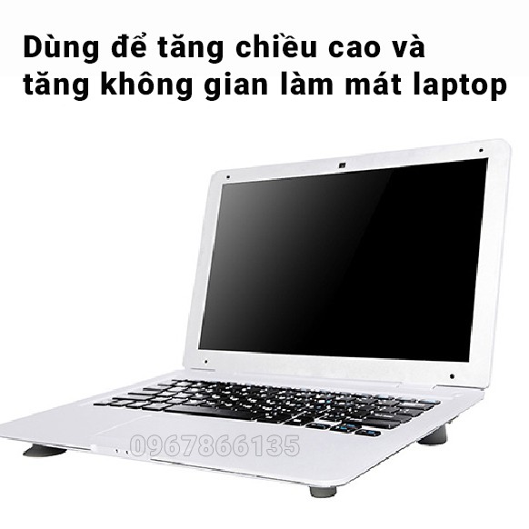 Bộ chân đế tản nhiệt laptop silicon/ Bộ 4 chân đế silicon kê tản nhiệt laptop