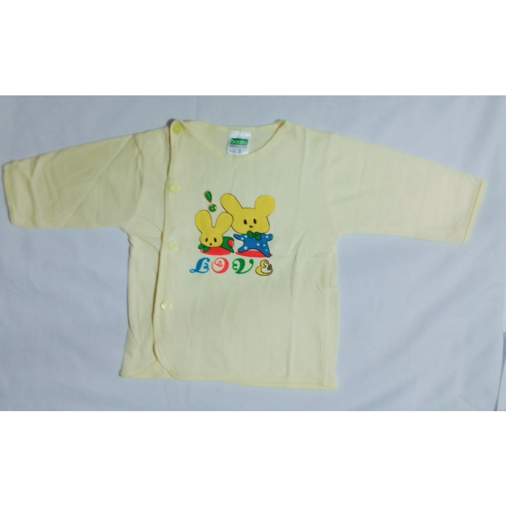 Áo bác sĩ tay dài màu sơ sinh 100% cotton