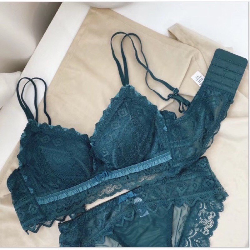 Bộ Lót Nữ Ren Cao Cấp, Áo Lót Nữ Đệm Hơi Siêu Nhẹ Không Gọng Đệm Dày Nâng Ngực Siêu Gợi Cảm SUIT3301