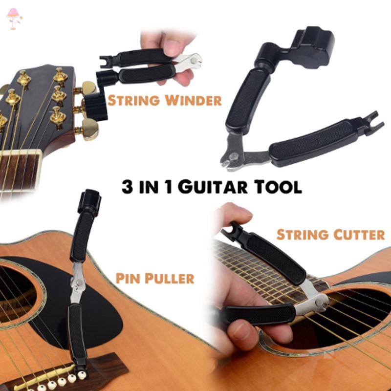 VN Dụng Cụ Thay Dây Đàn Guitar 3 Trong 1 Tiện Dụng