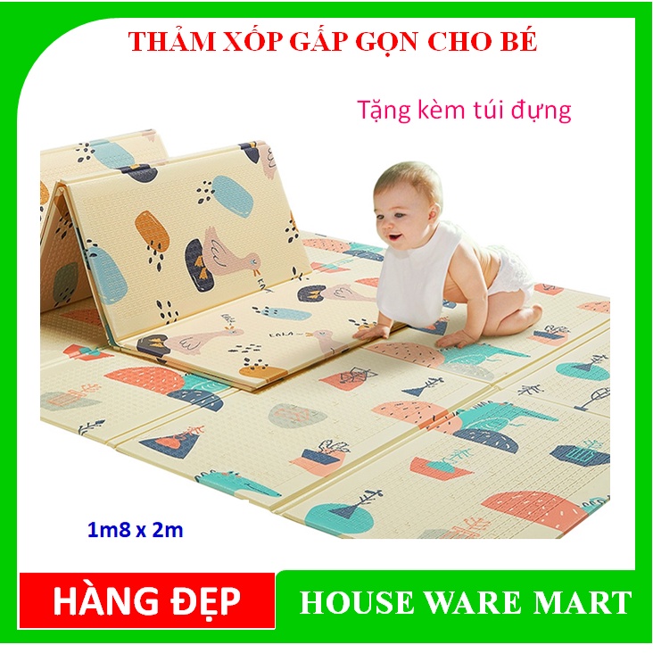 Thảm trải sàn xốp XPE 2 mặt phủ Silicone Hàn Quốc mẫu đẹp chống thấm tuyệt đối, chống ngã, chống trơn trượt, chống va đậ