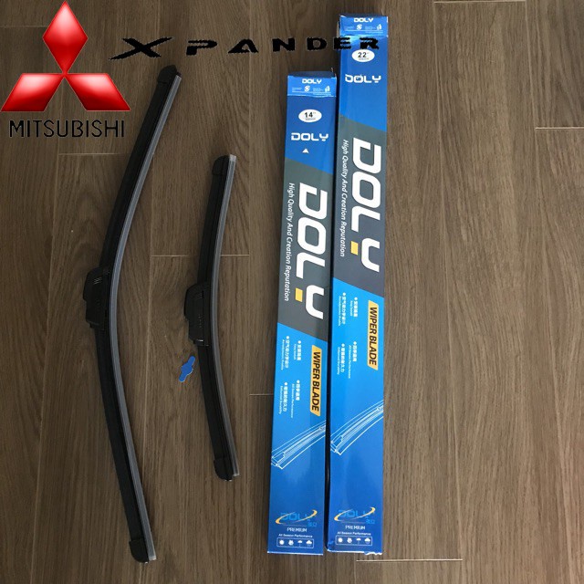 Gạt mưa silicon Xpander, chính hãng DOLY giá 1 cặp, gạt siệu sạch, cực êm ( 26, 16)