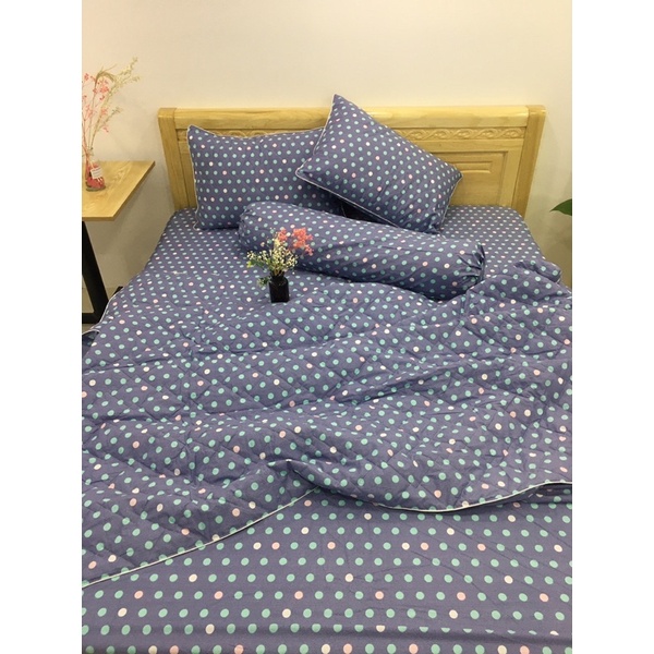SALE Bộ ga gối cotton Hàn Quốc 4 món size 1m-1m8 nệm 3-15cmÔM DÂY KHOÁ | BigBuy360 - bigbuy360.vn