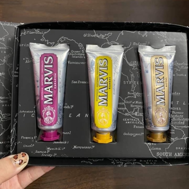 Set kem đánh răng Marvis mini mùi mới