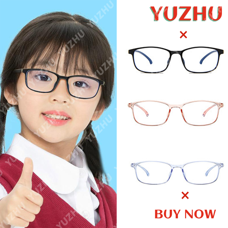 Mắt Kính Trẻ Em Gọng Vuông Thời Trang Phong Cách Cổ Điển