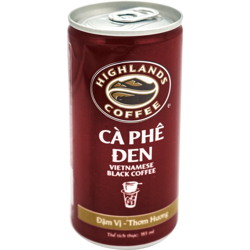[Hỏa Tốc HCM]  Thùng 24 Lon Cà Phê Đen Highlands Coffee 185ml